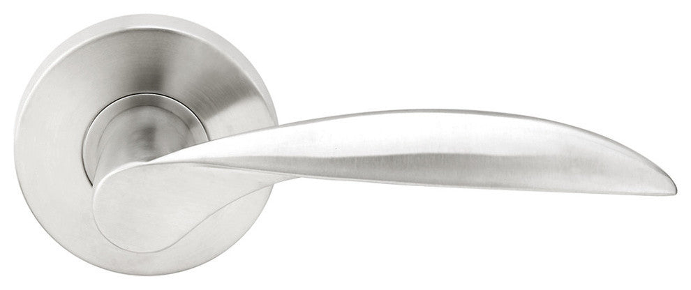 Stratus Lever, Tubular Privacy, Satin Stainless Steel, 2-3/8" Backset