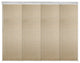 Raisa 4-Panel Track Extendable Vertical Blinds 48-88"W