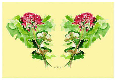Betsy Drake Geraniums 30 X 50 Inch Comfort Floor Mat