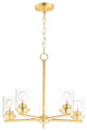 Maxim Corona 5-Light Chandelier 10205CLSBR - Satin Brass