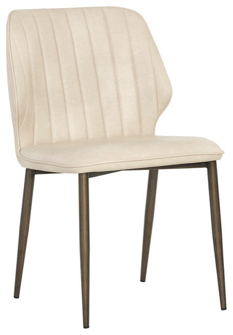 Clinton Dining Chair, Bronze, Bravo Cream, Set of 2
