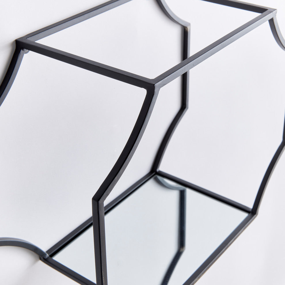Hudson Mirrored Wall Shelves