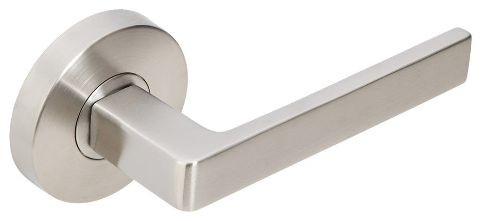Tokyo Lever, Tubular Passage, Backset, Satin Stainless Steel, 2-3/8" Backset