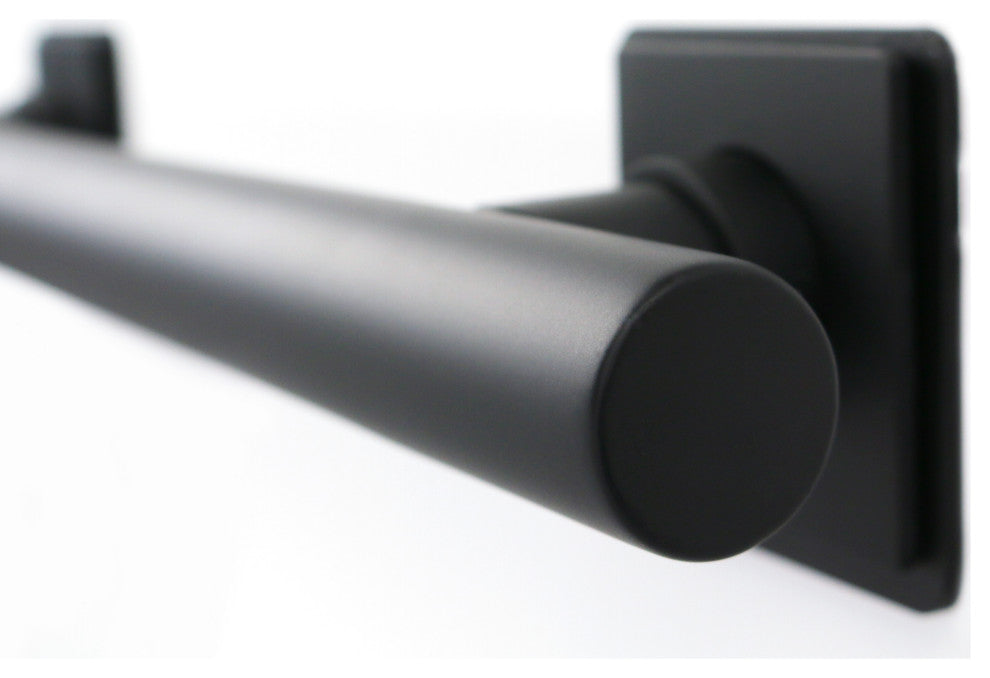 Coronado Designer Straight Bathroom Shower Grab Bar With Square Flanges, 42"