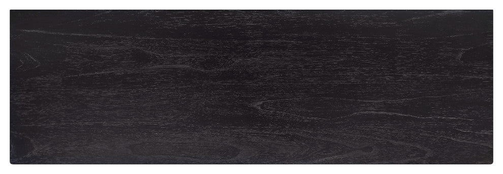 Halmstad Wood Panel 6 Drawer Dresser, Washed Black