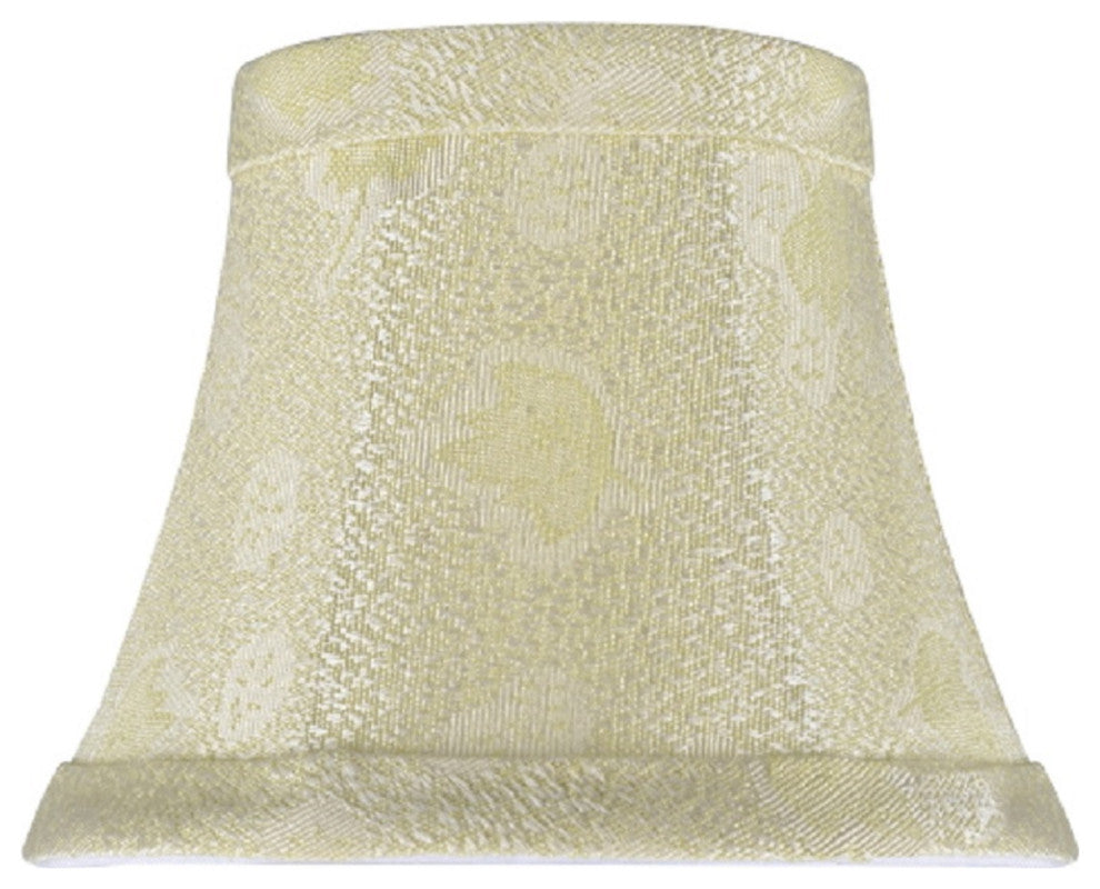 30007-2 Small Bell  Chandelier Clip On Lamp Shade Butter Creme 3"x5"x4"