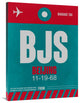 "BJS Beijing Luggage Tag 1" Fine Art Print