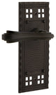 Craftsman Plate With Fleur Lever, Oil-Rubbed Bronze, Privacy, Non-Handed
