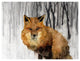 "Snowy Fox" Fine Art Piece