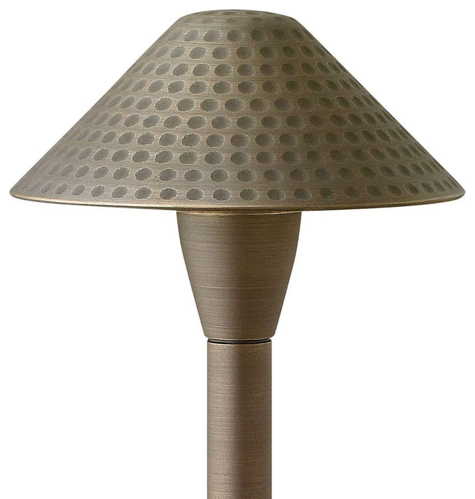 Hinkley Hardy Island Large Hammered Led Path Light, Matte Bronze