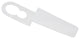 25ct Clear Dual-Direction Shingle Tab Christmas Light Clips 1.50"