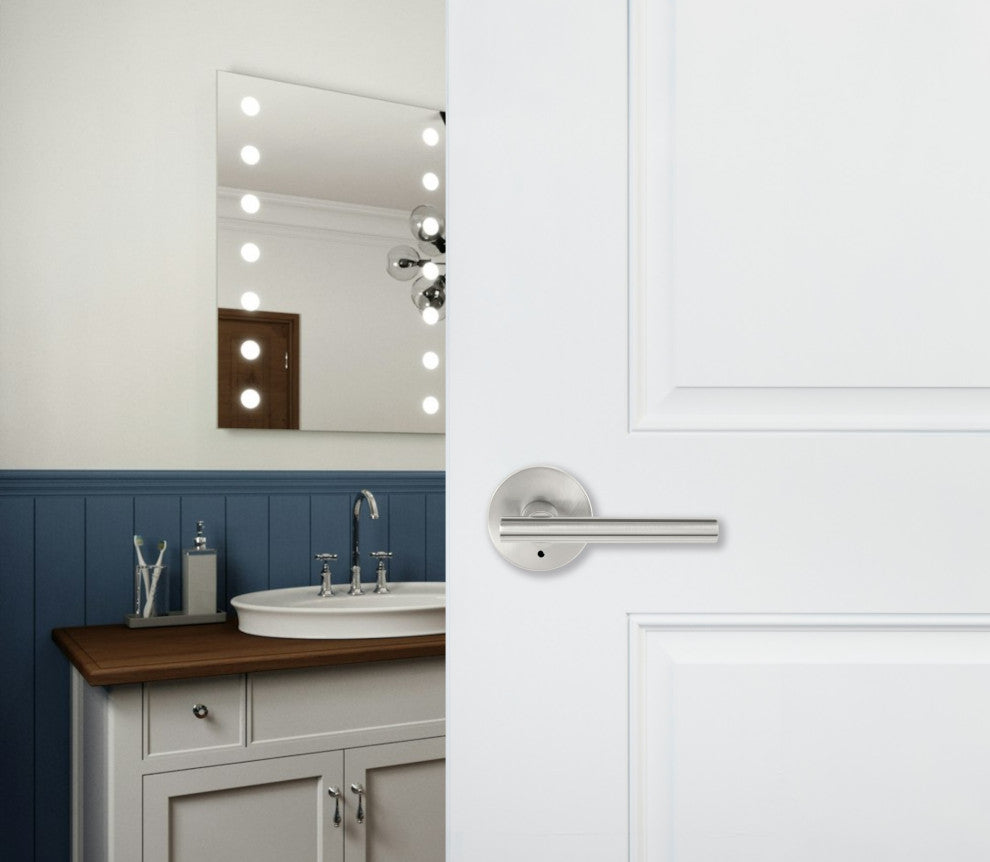Delaney Hardware Cira Series Set, Satin Nickel, Privacy Lever