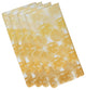 Beach Clouds, Geometric Print Napkin, Set of 4, Yellow