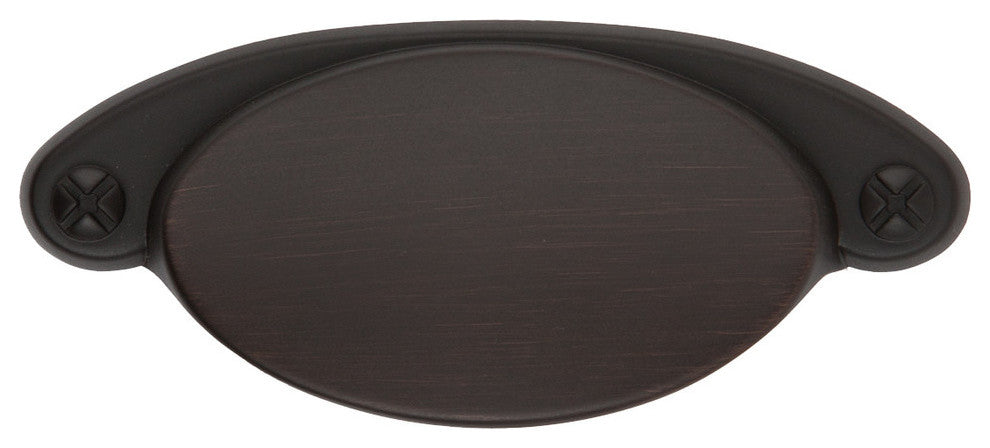 Sumner Street Home Hardware Ovaline Cup Pull, Small, Oil Rubbed Bronze