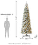 11' Pre-Lit Artificial Christmas Pencil Tree