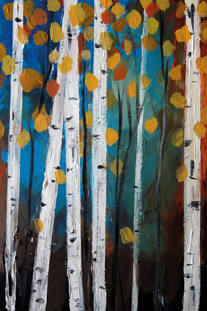 Marmont Hill, "Autumn Trees" by Christine Lindstrom on Wrapped Canvas, 40x60