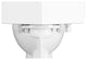 Troyt White Corner 2-Pc Round Toilet White WaterSense Dual Flush