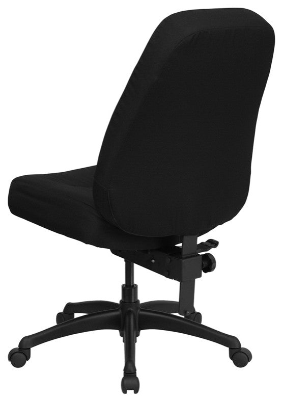 400 Lb. Rated Big,Tall Black Fabric Executive Swivel Ergonomic Office Chair