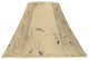 58026 Bell Shape UNO Construction Lamp Shade in Gold, 10" Wide, 4"x10"x7"