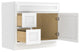 Vanity Art Vanity Base Cabinet, No Top, Drawers on Left, 36", White