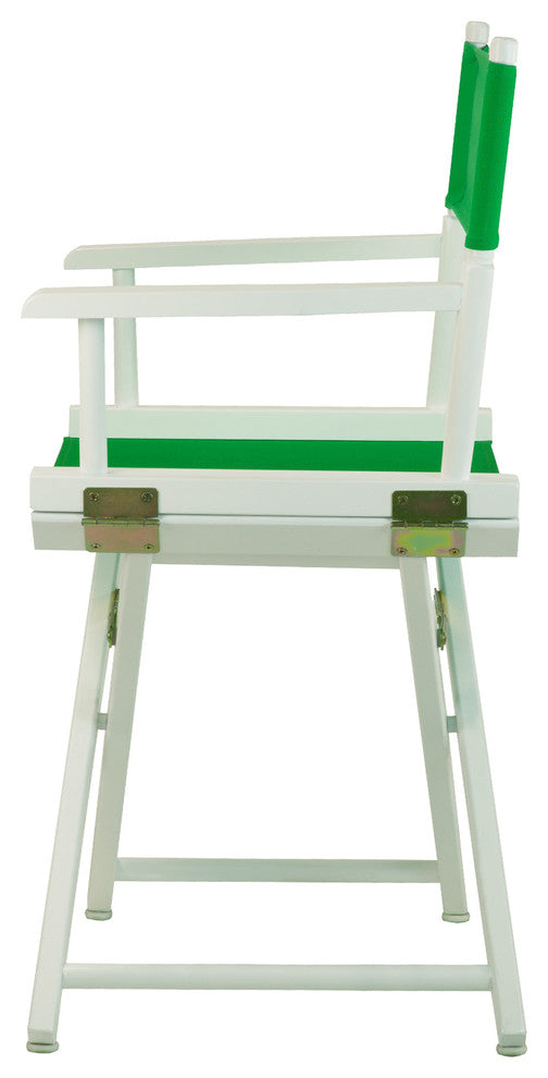 018" Director's Chair White Frame-Green Canvas