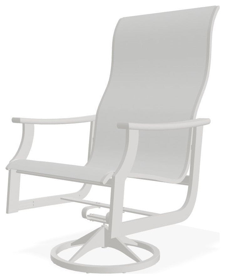 St. Catherine Sling Outdoor Supreme Swivel Rocker, White/Snow