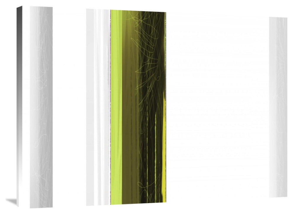 "Abstract Green On White" Fine Art Print
