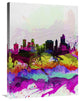 "Tulsa Watercolor Skyline" Fine Art Print