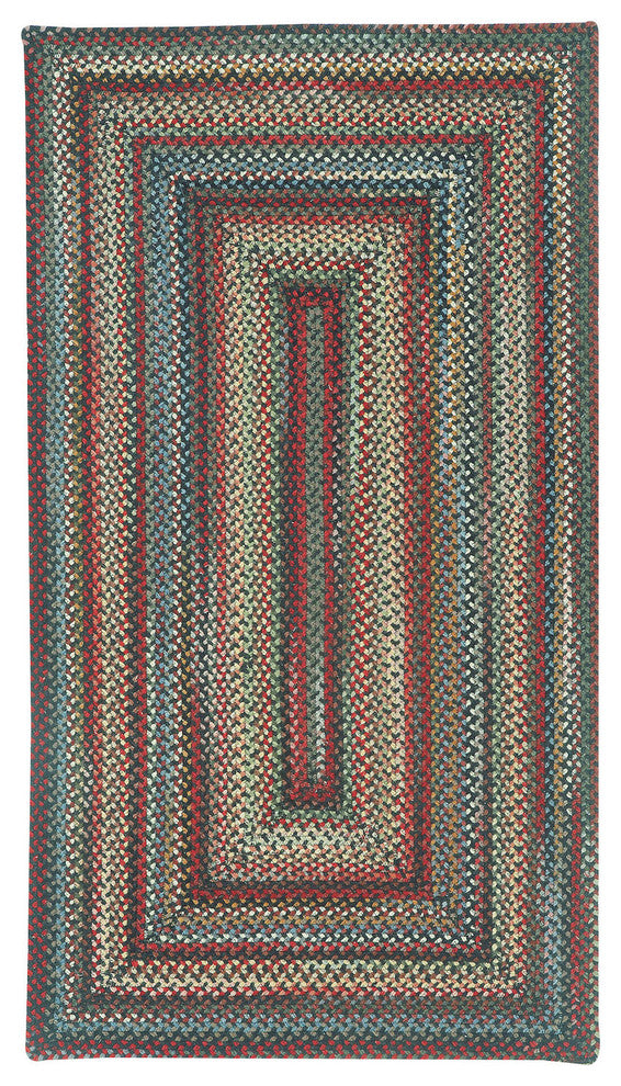 Capel Portland Coal 0346_300 Braided Rugs - 9' 2" X 13' 2" Concentric Rectangle