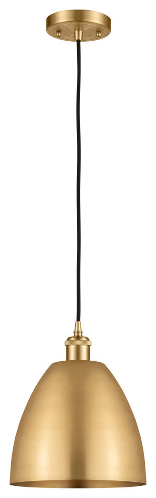 Ballston Dome Mini Pendant, Satin Gold