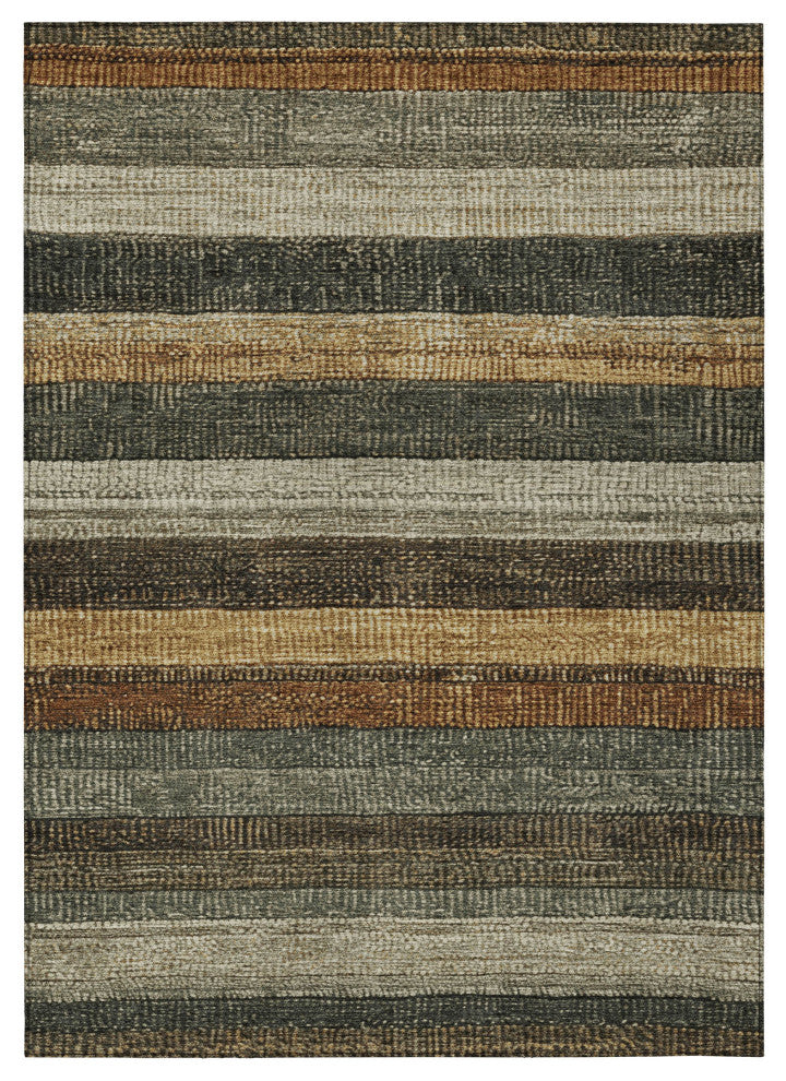 Machine Washable Indoor/Outdoor Chantille ACN1865 Khaki 8' x 10' Rug