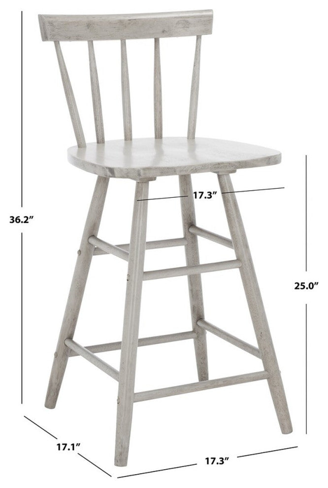 Safavieh Tally Wood Counter Stool, Grey