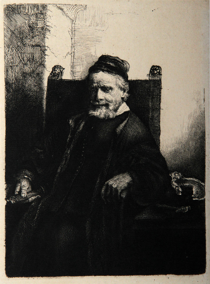 Rembrandt van Rijn "Portrait de Jean Lutma, B276" Heliogravure
