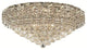 Elegant Belenus Flush Mount, Chrome Finish With Royal Cut Crystal
