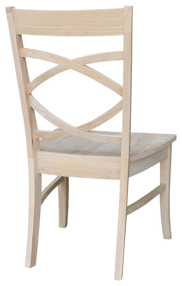 Set of Two Milano Chairs with Wood Seats