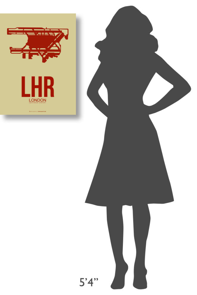 "LHR London Poster 1" Fine Art Print