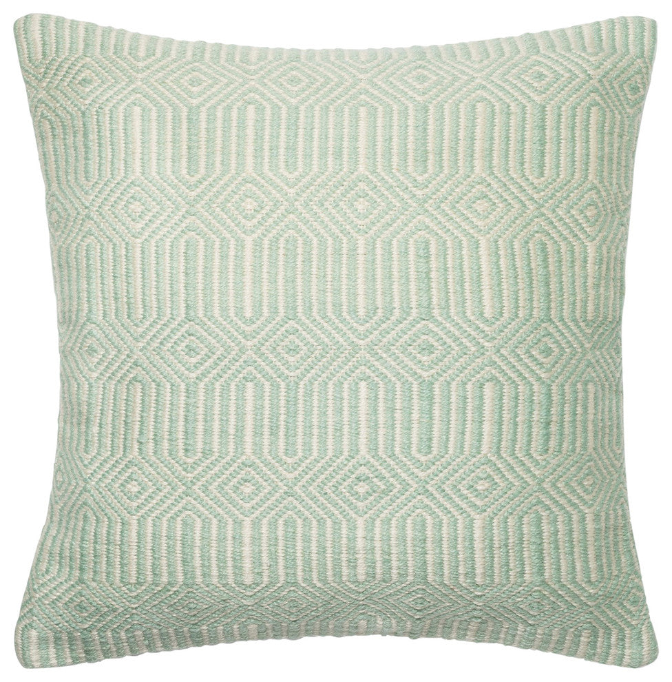 22"x22" Hand Woven Geometric Indoor / Outdoor Decorative Throw Pillow by Loloi