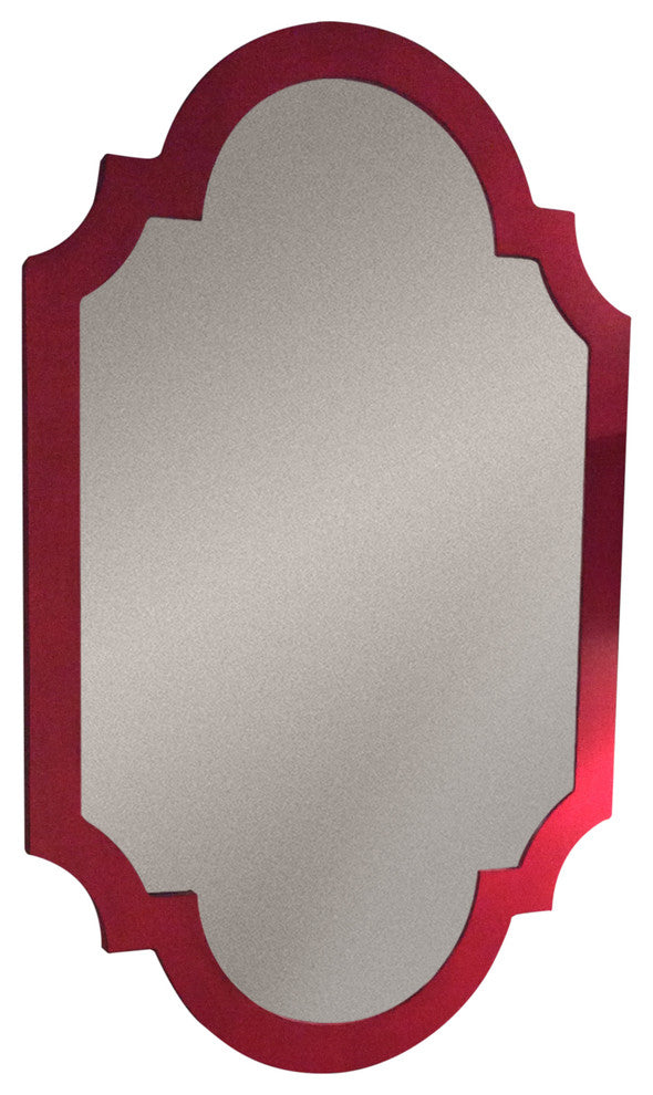 Chippendale Mirror, Red Asian