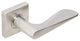 Ecco Lever, Tubular Privacy, Satin Stainless Steel, 2-3/4" Backset