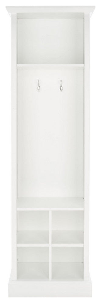 Safavieh Surrey 6 Shelf 2 Hook Hall Tree, Antique White
