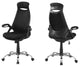 Office Chair - Black Mesh / Chrome High-Back Executive