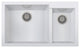 ALFI brand AB3319UM-W White 34" Double Bowl Granite Composite Kitchen Sink