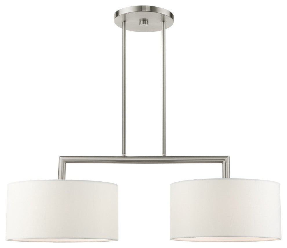 Brushed Nickel Timeless, Transitional, Linear Chandelier
