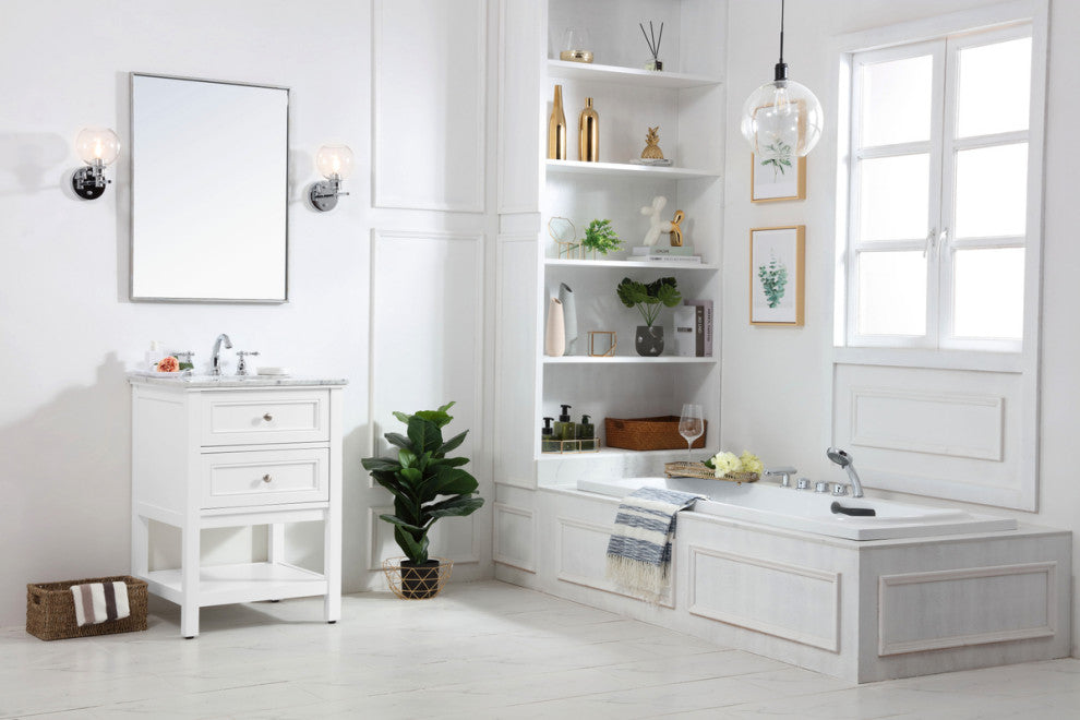 Matilda 42" Single Bathroom Vanity Set, White