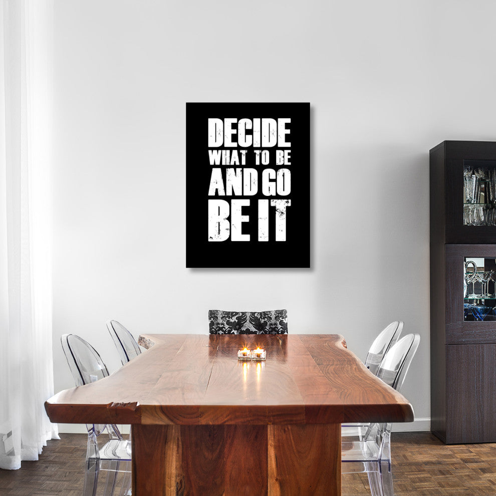 "Be It Poster Black" Fine Art Print