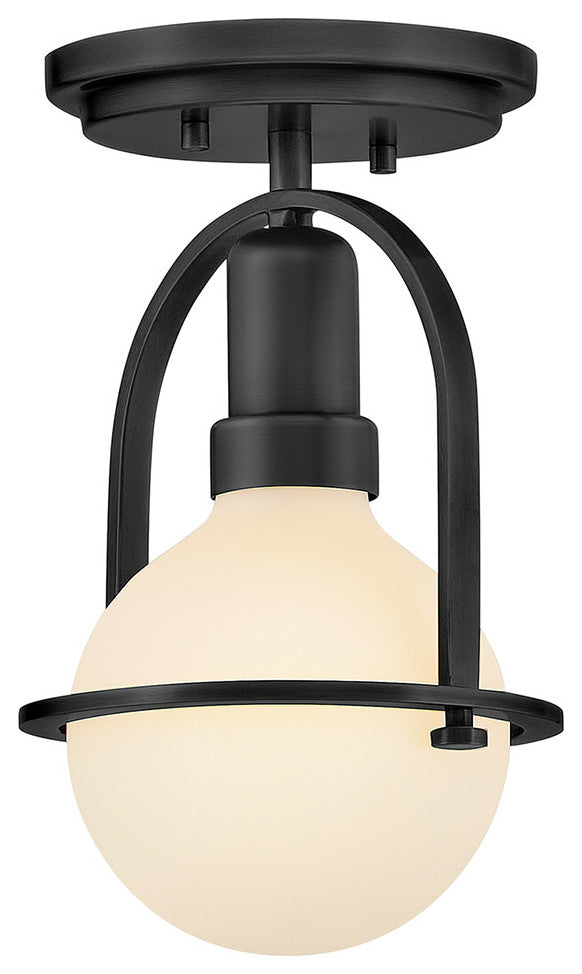 Hinkley Somerset Extra Small Convertible Semi-Flush Mount, Black