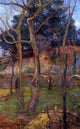 Paul Gauguin Bare Trees Premium Canvas Print