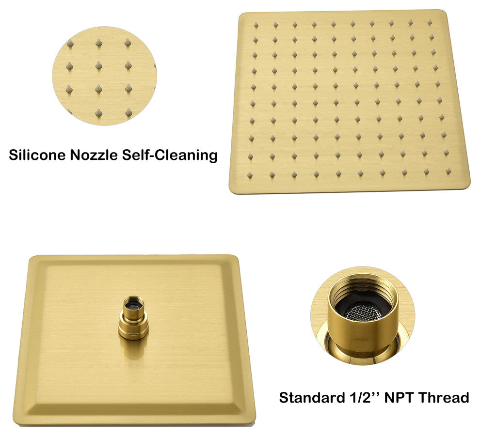 Pressure Balanced Complete Shower System With Rough-In Valve