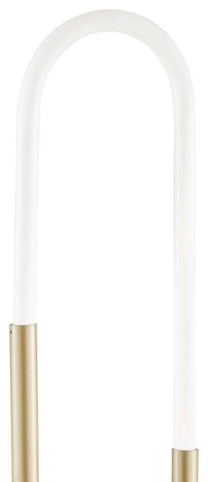 Led Single Clip Dimmable Integrated LED Table Lamp, Sandy Gold