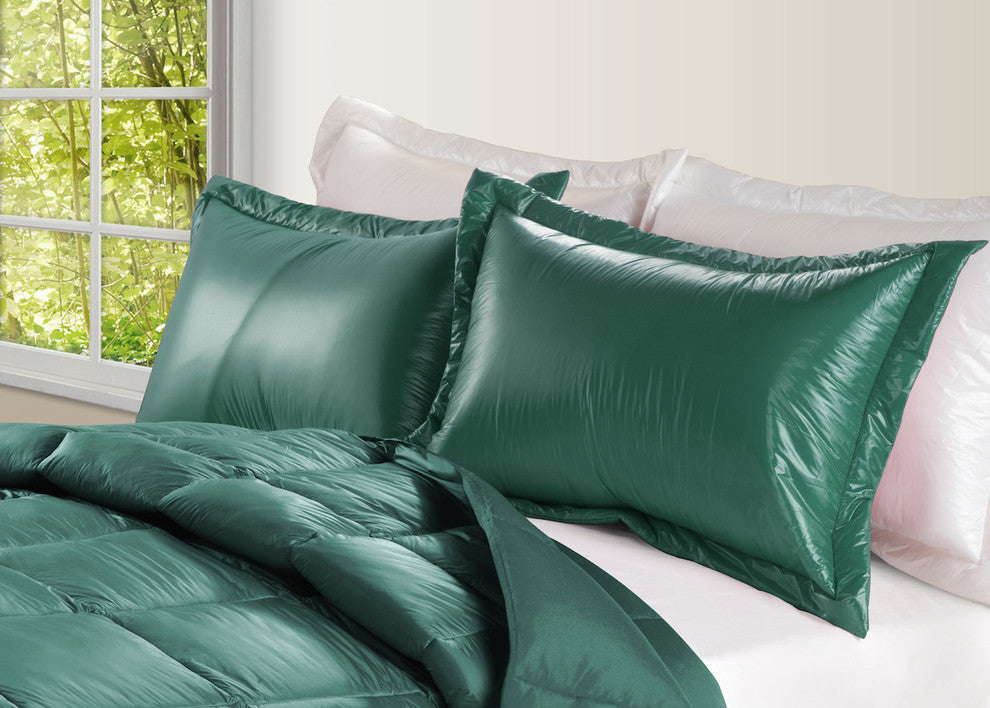 PUFF Packable Down Indoor/Outdoor Water Resistant Comforter, Peacock, Twin